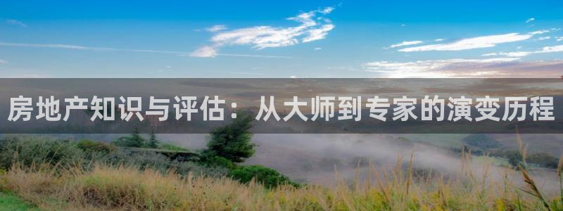 新宝5：房地产知识与评估：从大师到专家的演变历程