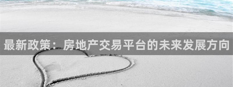 新宝5侹刔：最新政策：房地产交易平台的未来发展方向