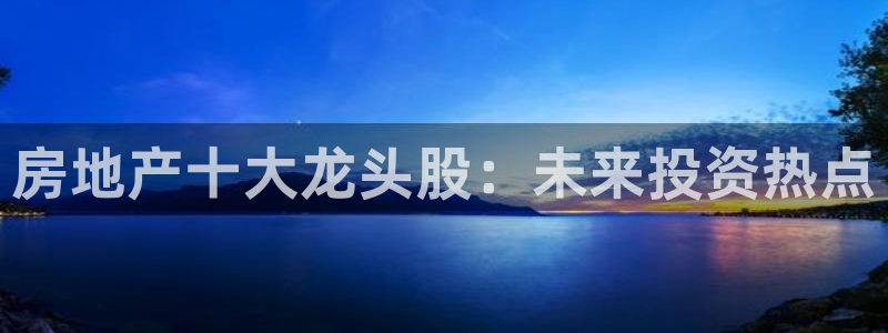 新宝5台卡：房地产十大龙头股：未来投资热点