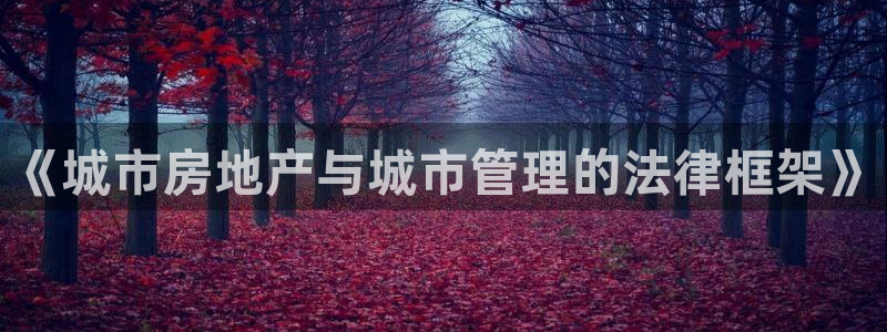 新宝股东瞧听2 5 5：《城市房地产与城市管理的法律框架》