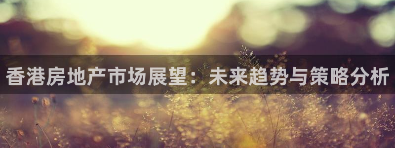 新宝5是什么：香港房地产市场展望：未来趋势与策略分析