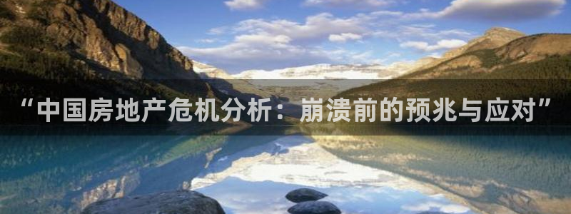 新宝5口67五壹叁八：“中国房地产危机分析：崩溃前的预兆与应