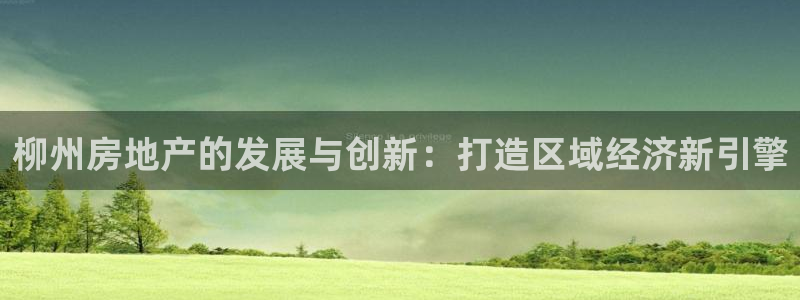 新宝5娱乐招商：柳州房地产的发展与创新：打造区域经济新引擎
