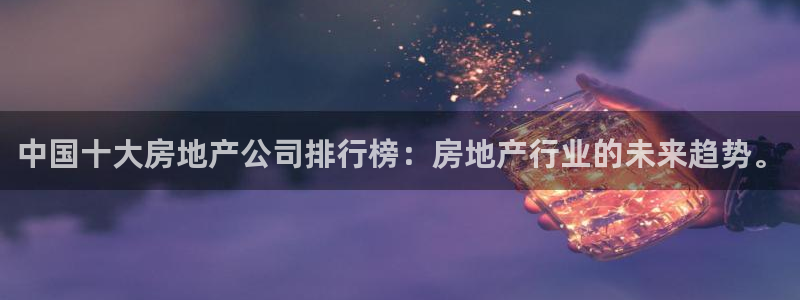 新宝5招商：中国十大房地产公司排行榜：房地产行业的未来趋势。