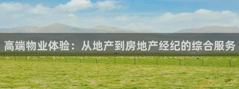 新宝5娱乐登录：高端物业体验：从地产到房地产经纪的综合服务