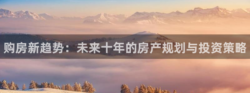 新宝5后：购房新趋势：未来十年的房产规划与投资策略