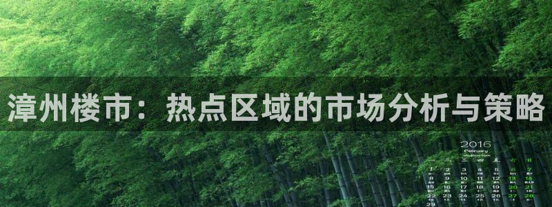 新宝5招商222111：漳州楼市：热点区域的市场分析与策略