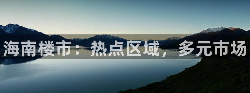 新宝5日：海南楼市：热点区域，多元市场