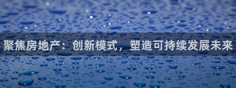 新宝5新宝6顺达：聚焦房地产：创新模式，塑造可持续发展未来