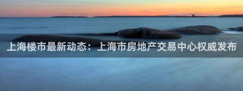 新宝 5测速：上海楼市最新动态：上海市房地产交易中心权威发布