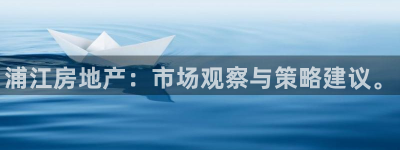 新宝5平台登录：浦江房地产：市场观察与策略建议。