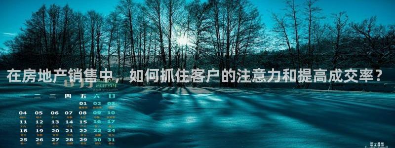 新宝5注册流程：在房地产销售中，如何抓住客户的注意力和提高成